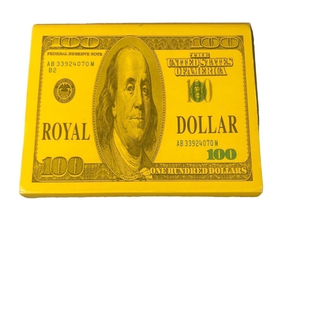 Royal $100 USA Plastic Playing Cards 2 Decks In Case Poker Rummy